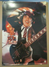 Angus Young AC/DC ROCK ON Original Poster RO063-Holland-1980s