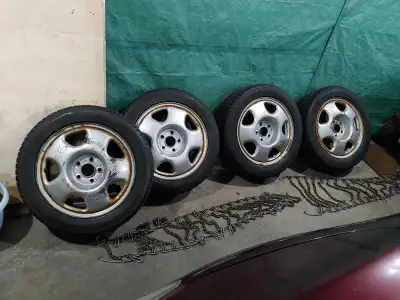 For sale: 4 Michelin XICE winter tires on OEM Honda rims. Tire size is 215/55/17. Tires have approxi...