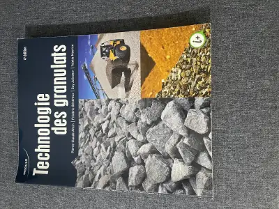 Technologie des granulats et de dosage et contrôle de béton, View more