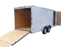 For sale 2022 freedom 18' x 7' trailer, white, new, 15K