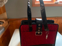 Red carrier doggie bag