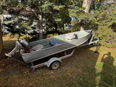 Aluminum fishing boat, View more