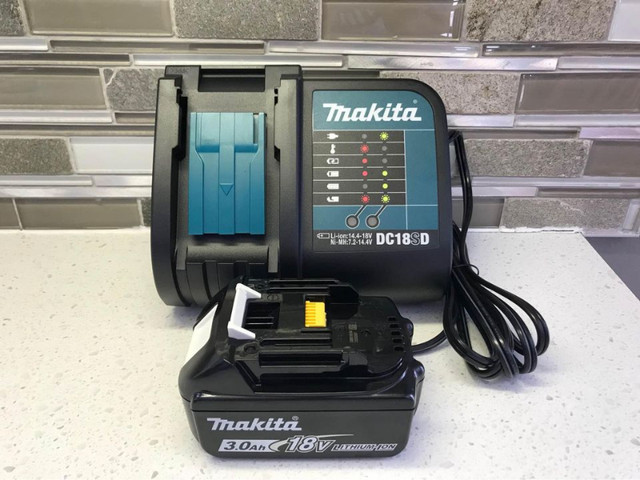 Batterie 3ah 18v Makita + Chargeur -NEUF- dans Outils électriques  à Laval/Rive Nord