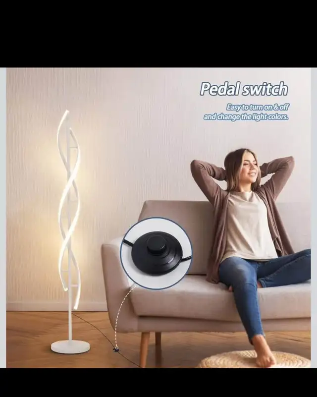 40W Modern FloorLamp with Remote 60 inch Dimmable Floor Lamp for in Indoor Lighting & Fans in Hamilton - Image 7