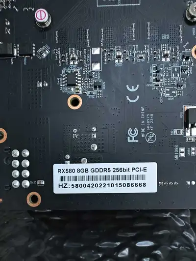 Selling a used AMD RX 580 8GB graphics card. It's in good condition and perfect for gaming or mining...