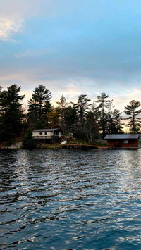 Private Island & Cottage for sale on Lang Lake ON