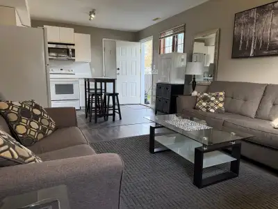 1 Bedroom fully furnished Batchelor Apartment located in a quiet family neighbourhood close to downt...