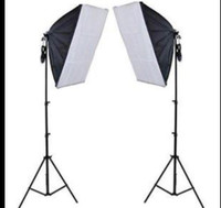 Continuous Lighting Softbox Kit Pair 900W NEW