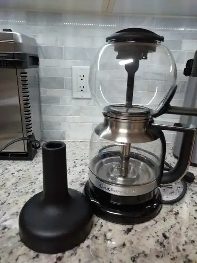 Barely used. I ended up using my Wolf automatic espresso machine because I don't have time in the mo...