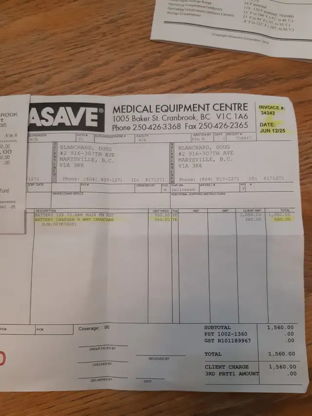 electric wheel chair ,scooter battery charger in Health & Special Needs in Cranbrook - Image 4