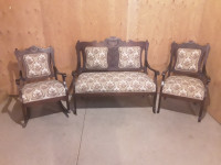 Rare Early 1800's Settee Set Mint Condition