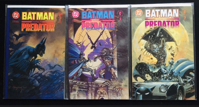 Batman Versus Predator 1,2,3 DC Comics 1991 dans Bandes dessinées  à Brantford