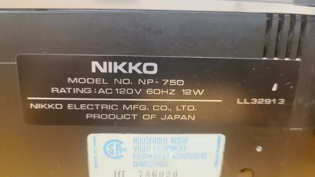 Vintage Nikko NP-750 Direct Drive linear tracking Turntable in Stereo Systems & Home Theatre in Mississauga / Peel Region - Image 11
