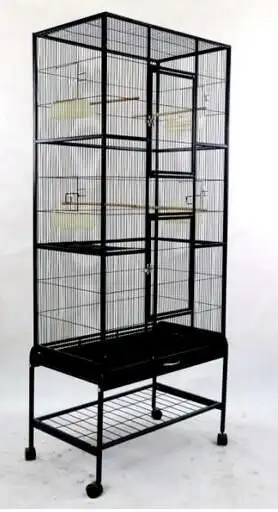 Voliere Verticale s/roulettes 30x18x72.5''(Noir) --- 315.99$, View more