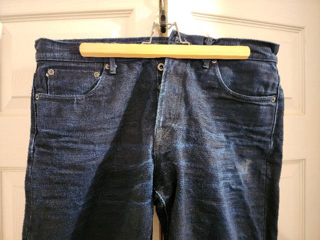 ODJB013 18oz. "Midnight Slub" Indigo x Indigo Selvedge Jeans in Men's in Vancouver - Image 2