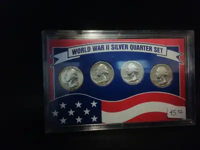 World War II Silver Quarter United States Minted Coin Set $45 The World War II Silver Quarter Set fr...
