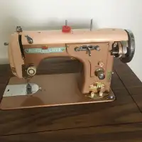 Antique Sewing Machine Peach