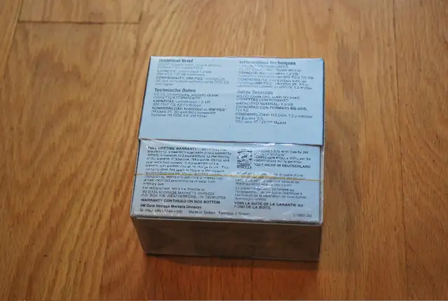 Brand New – 3M 3.5” Floppy Diskettes 720KB Double Density Disks64634280550274121