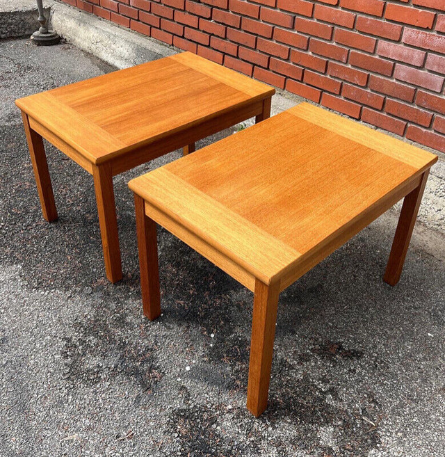 Paire tables salon TECK vintage TEAK Side tables dans Autres tables  à Ville de Montréal