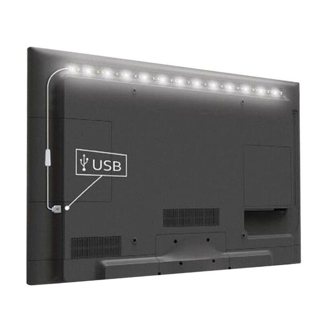1m/2m/3m 60SMD RGB LED Strip Light Bar TV Back Lighting Kit+USB dans Appareils électroniques  à Ouest de l’Île - Image 3