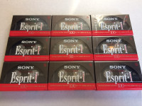 9 Sony Esprit I cassette tapes (1992)