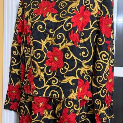 superbe robe en soie colorée en soie texturée, 12 ans, signée, View more