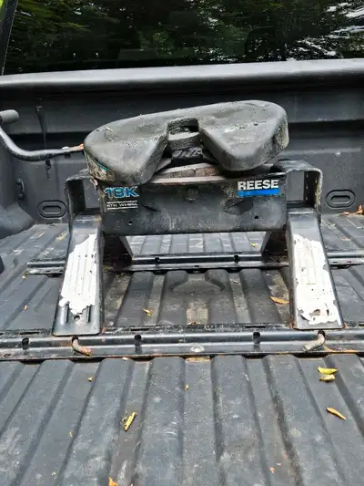 Reese 18K fifth wheel hitch in excellent condition. Standard rail mount. Currently installed in 2018...