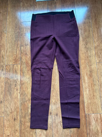 Dark burgundy leggings. Size 8. Lots of stretch. Like new