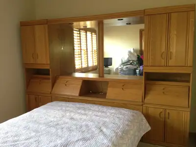 5 Piece Oak Bedroom set, View more