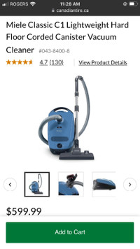 Miele vacuum cleaner, like new