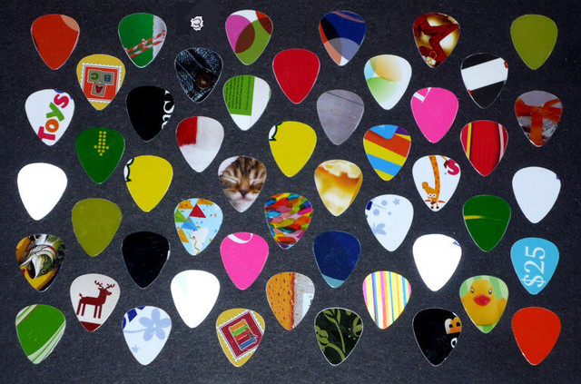 50 Guitar Picks :One-of-A-Kind : Various colors/designs/pictures in Guitars in Cambridge