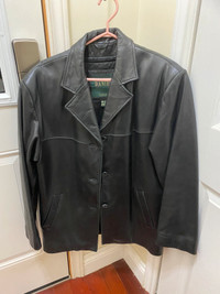 Daniel leather coat women’s size 8-10