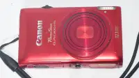 Canon PowerShot Elph 300HS Red 12.1MP Camera + Battery/Charger