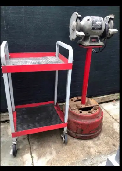 Shop Cart,Chair, Grinder & Stand, View more