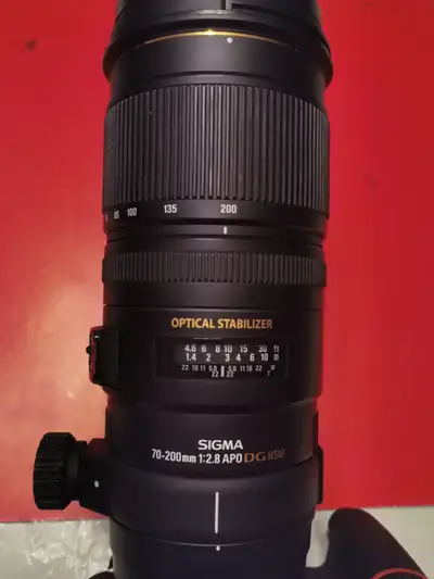 Sigma 70-200mm f2..8 tele lens, View more