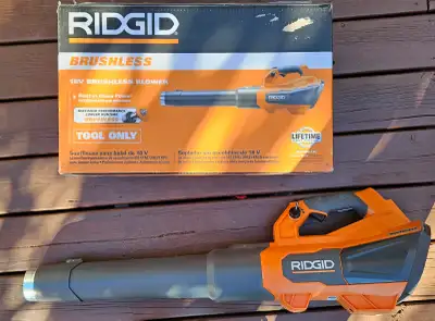 Brand New in Box Ridgid 18V Brushless Blower (RO1601B) Tool Only, View more
