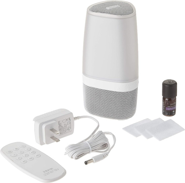 (New) iHome iZABT50 Aroma BT Speaker with Lighting White in Speakers in Stratford
