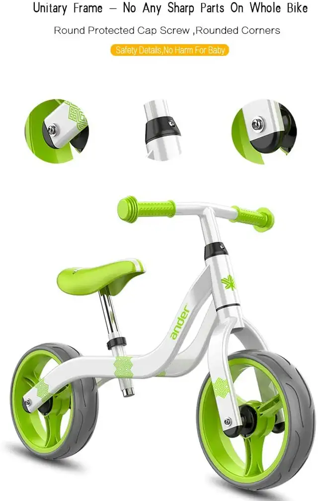 Green *NEW*  Kid Balance Bike, 10.5-inch wheels, Ultra-light in Kids in Ottawa - Image 6