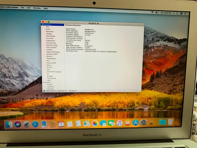Laptop: Apple MacBook Air 6.262864362006530121