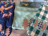 Brand New,  Harvest Time Oven Mitts, Table Runner and Tea Towel