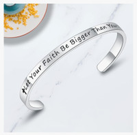 TONY & SANDY Motivational Bracelet let your faith be bigger than