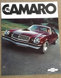 1974 CAMARO Auto Brochures for Sale