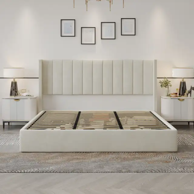 Hydraulic lift up storage bed for sale!!! in Beds & Mattresses in Peterborough - Image 4