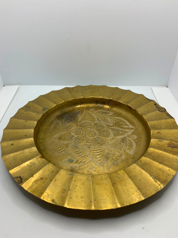 Brass Dish Ashtray - Made in India in Arts & Collectibles in Fredericton