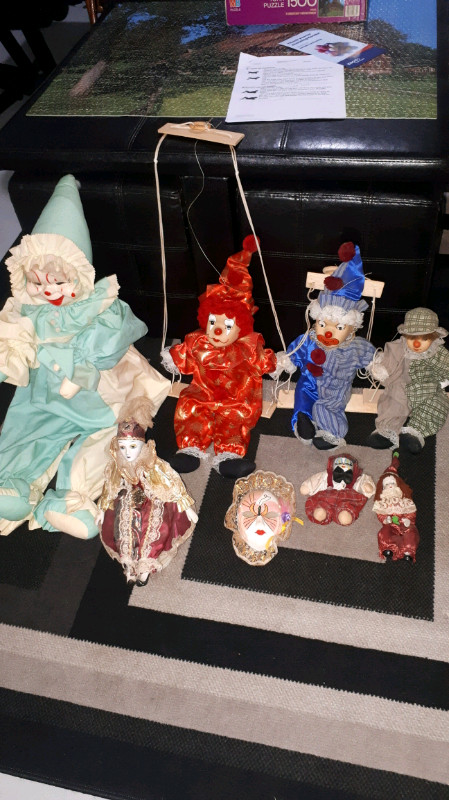 Collection of clowns in Arts & Collectibles in Saint John