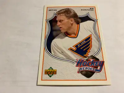 1991-92Upper Deck Hockey Heroes #6 Brett Hull/40-Goal Plateau NM, View more