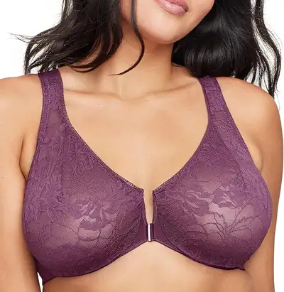 NEW 46D Plum Lacey Underwire Full Coverage Bra, View more