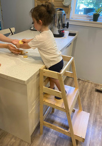 Kitchen helper step tower, Montessori inspired.
