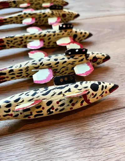 Basile Secord Fishing Decoys. Vintage Fish Lures, View more