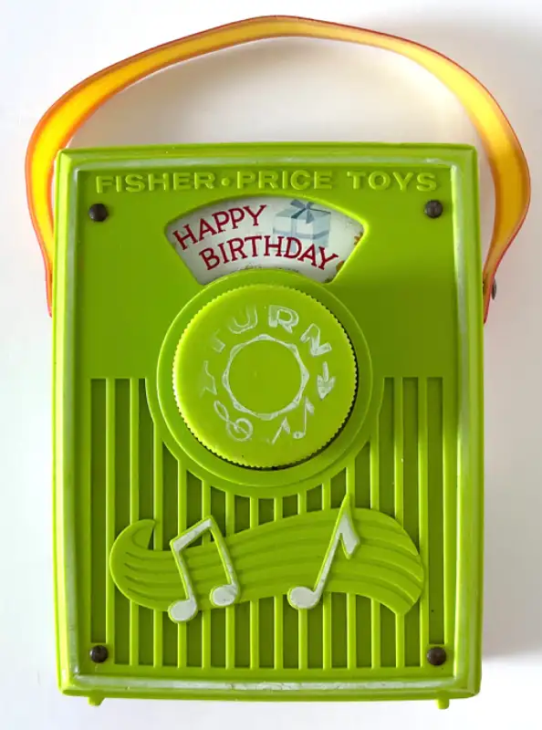 Vintage 1970 Boîte à musique FISHER PRICE #768 Happy Birthday in Arts & Collectibles in Lévis - Image 2